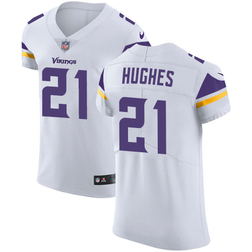 Nike Vikings #21 Mike Hughes White Men's Stitched NFL Vapor Untouchable Elite Jersey